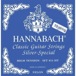 HANNABACH Cordes guitare classique Serie 815 Pour guitares 8/10 cordes - High Tension Silver Special
