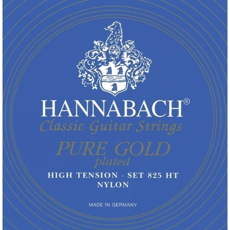 HANNABACH Cordes guitare classique Serie 825 Tension forte Special Gold