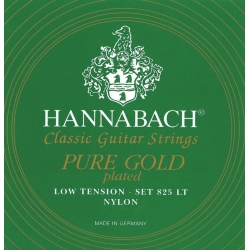 HANNABACH Cordes guitare classique Serie 825 Low tension Special Gold