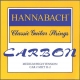 HANNABACH Cordes guitare classique CARBON Medium/High tension Aigue