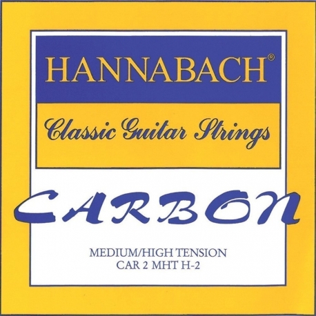 HANNABACH Cordes guitare classique CARBON Medium/High tension Aigue