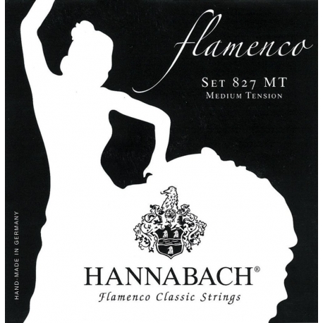 HANNABACH Cordes guitare classique Serie 827 Medium Tension Flamenco