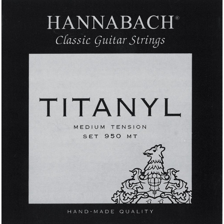 HANNABACH Cordes guitare classique Serie 950 Medium tension Titanyl