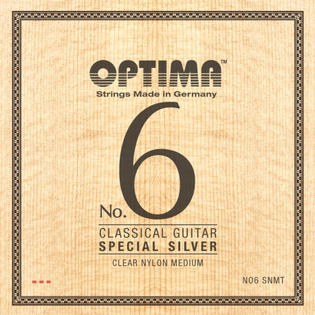 OPTIMA Cordes guitare classique No. 6 Special Silver, Argent spécial