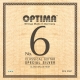 OPTIMA Cordes guitare classique No. 6 Special Silver, Argent spécial