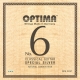 OPTIMA Cordes guitare classique No. 6 Special Silver, Argent spécial