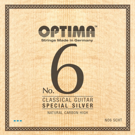 OPTIMA Cordes guitare classique No. 6 Special Silver, Argent spécial