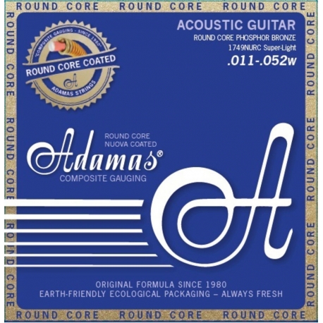 ADAMAS Corde Guitare acoustique Nuova Phosphor Bronze coated Round Core