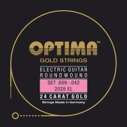 OPTIMA Corde guitare électrique Gold Strings Round Wound