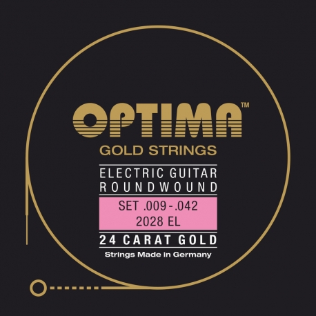 OPTIMA Corde guitare électrique Gold Strings Round Wound