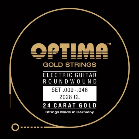 OPTIMA Corde guitare électrique Gold Strings Round Wound