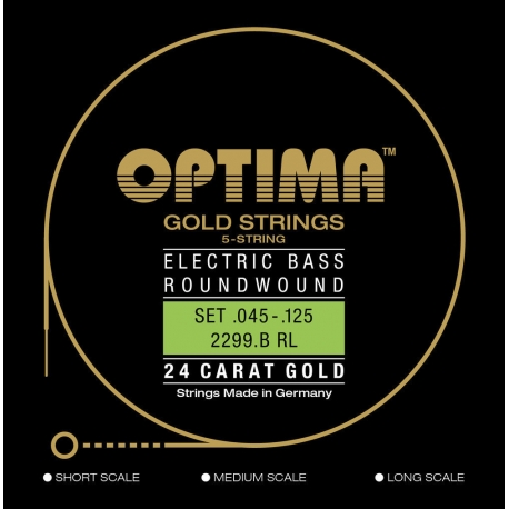 OPTIMA Corde basse électrique Gold Strings Round Wound