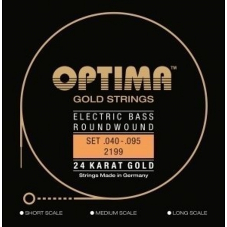 OPTIMA Corde basse électrique Gold Strings Round Wound