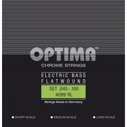 OPTIMA Corde basse électrique Chrome Strings Flat Wound