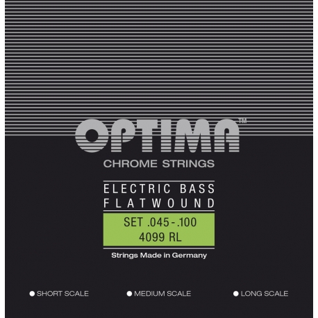 OPTIMA Corde basse électrique Chrome Strings Flat Wound