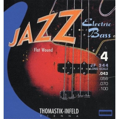 THOMASTIK-INFELD Corde basse électrique Jazz Bass Serie Nickel Flat Wound Roundcore