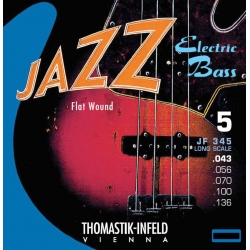 THOMASTIK-INFELD Corde basse électrique Jazz Bass Serie Nickel Flat Wound Roundcore