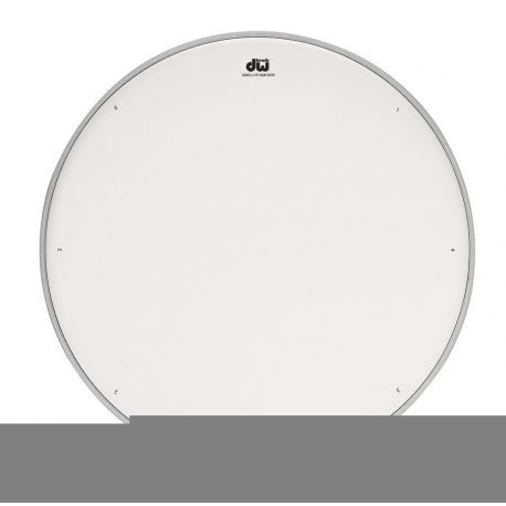 DRUM WORKSHOP Peau Caisse claire Double A blanc sablé