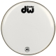 DRUM WORKSHOP Peau de Grosse caisse Blanc Sablé