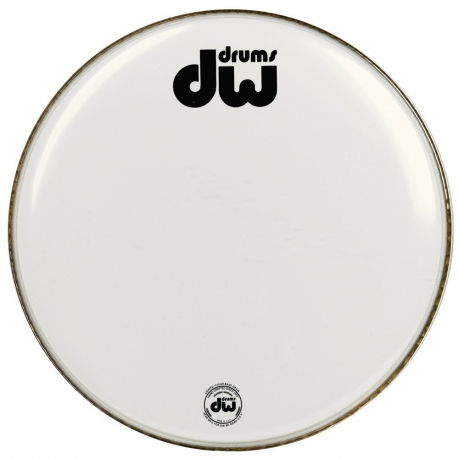 DRUM WORKSHOP Peau de Grosse caisse Blanc Sablé