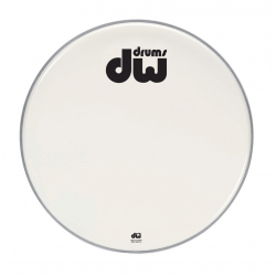 DRUM WORKSHOP Peau de Grosse caisse Double A blanc lisse