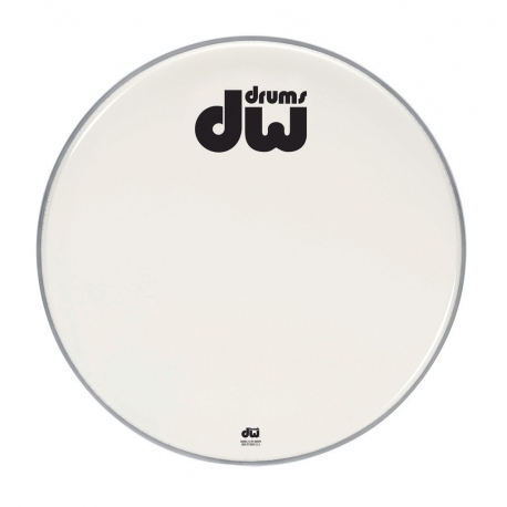 DRUM WORKSHOP Peau de Grosse caisse Double A blanc lisse