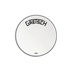 GRETSCH Peau de grosse caisse Ambassador white coated