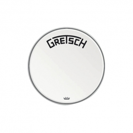 GRETSCH Peau de grosse caisse Ambassador white coated