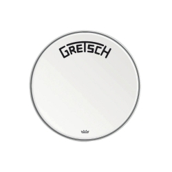 GRETSCH Peau de grosse caisse Ambassador white coated