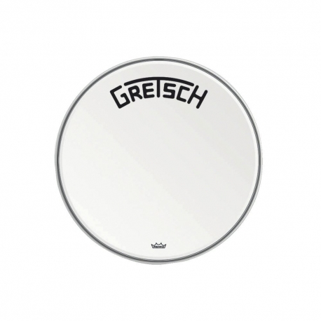 GRETSCH Peau de grosse caisse Ambassador white coated