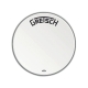 GRETSCH Peau de grosse caisse Ambassador white coated