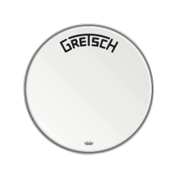 GRETSCH Peau de grosse caisse Ambassador white coated