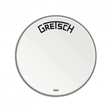 GRETSCH Peau de grosse caisse Ambassador white coated