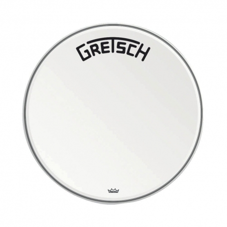 GRETSCH Peau de grosse caisse Ambassador white coated