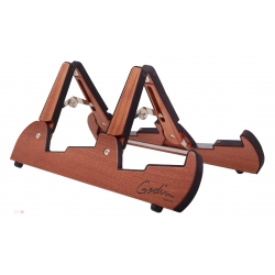 Stand en bois pour deux guitares