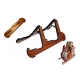 Stand en bois pour deux guitares