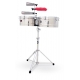 LATIN PERCUSSION Timbales Prestige Stainless Steel