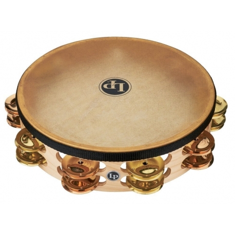LATIN PERCUSSION Tambourins Pro 10in Double Row With Head