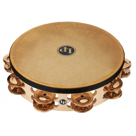 LATIN PERCUSSION Tambourins Pro 10in Double Row With Head