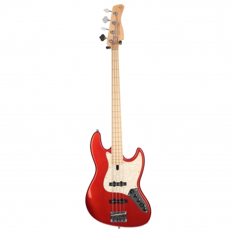 Marcus Miller V7 Swamp Ash-4 FL BMR 2.0 Bright Metallic Red Fretless