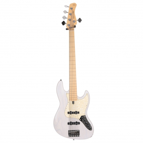 Marcus Miller V7 Swamp Ash-5 FL WB 2.0 White Blond Fretless