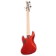 Marcus Miller V7 Swamp Ash-5 FL BMR 2.0 Bright Metallic Red Fretless
