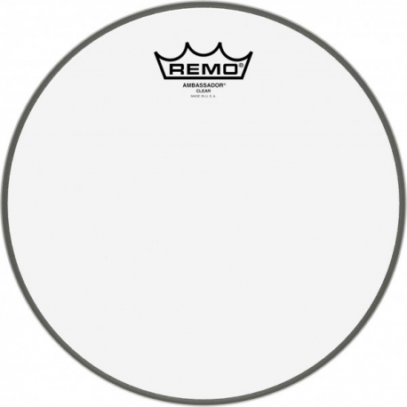 REMO 10" AMBASSADOR TRANSPARENTE