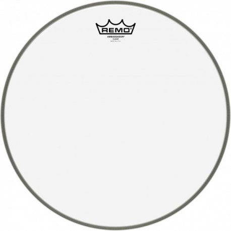 REMO 14" AMBASSADOR TRANSPARENTE
