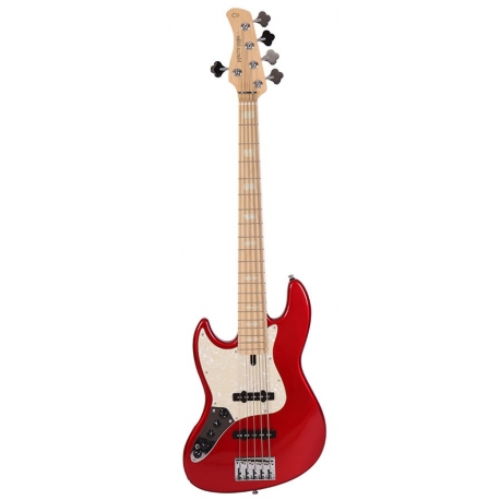 Marcus Miller V7 Swamp Ash-5 LH BMR 2.0 Bright Metallic Red Gauchère