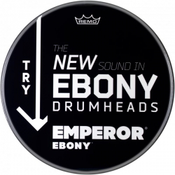 REMO 26" EMPEROR EBONY POP GRAPHIC