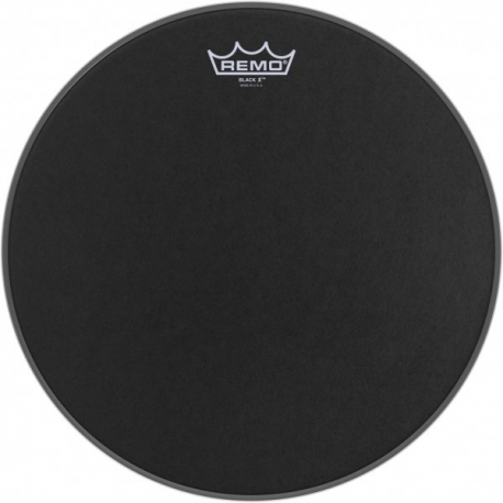 REMO 14" BLACK X + BLACK DOT BOTTOM