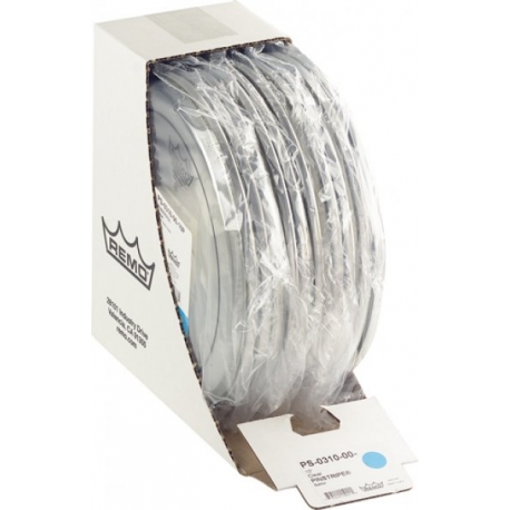 REMO 10" PINSTRIPE TRANSP-10PC/BOX