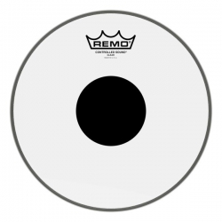 REMO 09" CS TRANSPARENTE+ROND NOIR