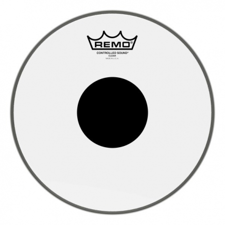 REMO 09" CS TRANSPARENTE+ROND NOIR